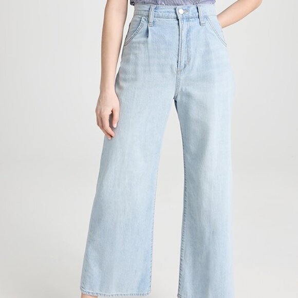 JOE'S JEANS THE PLEATED CHARMING WIDE LEG ANKLE JEANS, SIZE 32, NWT $188 - Picture 1 of 16
